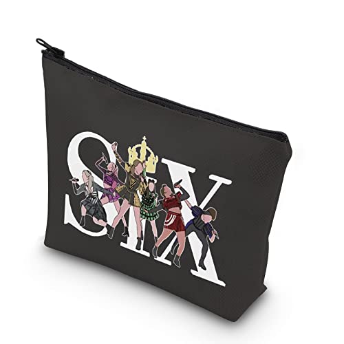TSOTMO Musical Bag Musical Inspired Zipper Makeup Bag For Musical Lover Theatre Fan Gift(Six)