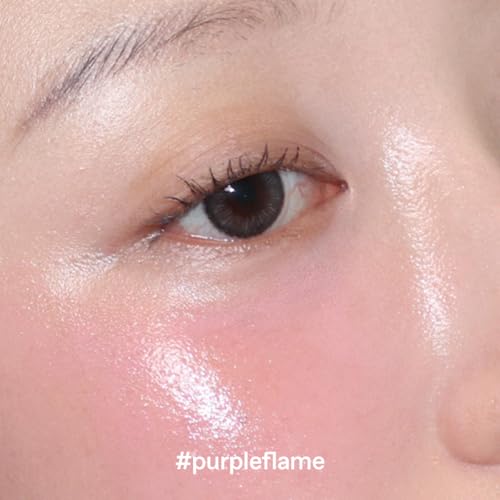 glow liquid blush #purpleflame | lightweight | dewy radiant finish | buildable, long-lasting colour | 3?layer oil blush | healthy glow for cheeks | 2.7 oz