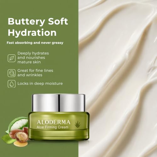 Firming Face Cream with Organic Aloe & Carnosine - 1.7 oz, Hydrating & Rejuvenating