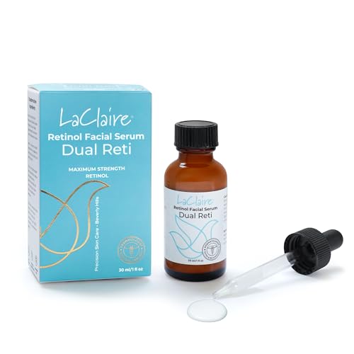 Skincare Duo: 1 Unit of Retinol Face Serum + 1 Unit of Vitamin C+ Serum, Anti-Aging, Brightening, Firming, Smoothing, 30 ml Each