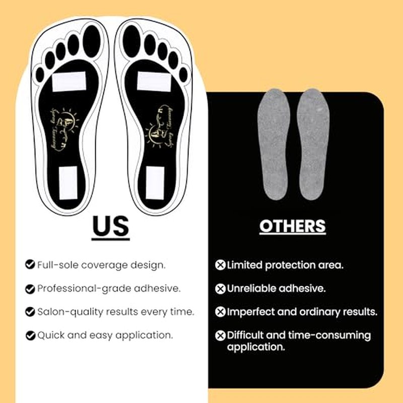 120Pairs(240Feets) Disposable Stick Spray Tanning Feet Pads Perfect for preventing spray tan solution,Deluxe & Hygienic Spray Tan Feet Pads-Ideal for Salons and Spas or Home,Easy to Apply
