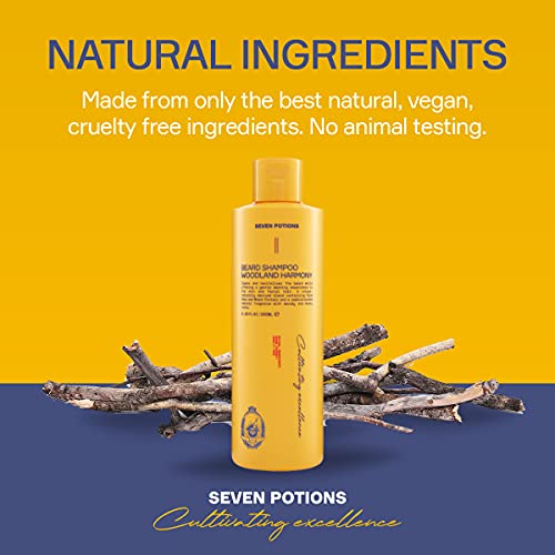 Men's Beard Shampoo Woodland Harmony Natural Vegan Gentle Cleansing Wash - 8.45 Fl Oz - Variation of THIS listing