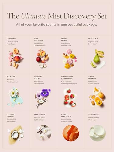 Victoria's Secret Assorted Travel Mist Collection - 12 Fragrances, Gift Set