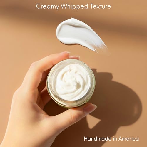 Organic Whipped Beef Tallow & Rosehip Oil Face & Body Moisturizer - Natural Grass Fed Balm for Dry Sensitive Skin, Unscented, 4 Fl Oz