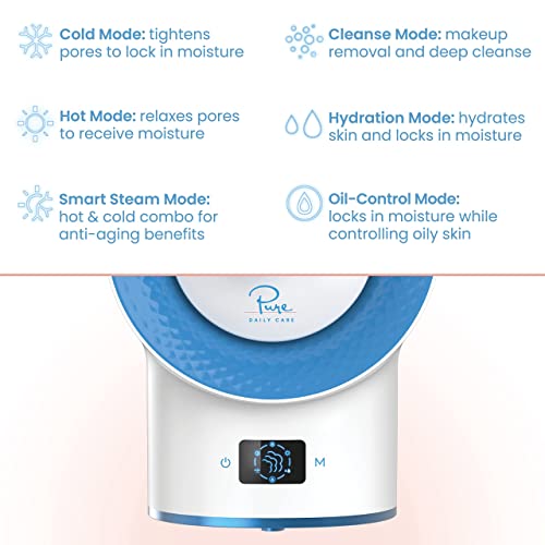 NanoSteamer 10-in-1 Facial Steamer with Aromatherapy - Derm-Grade Skin Hydration