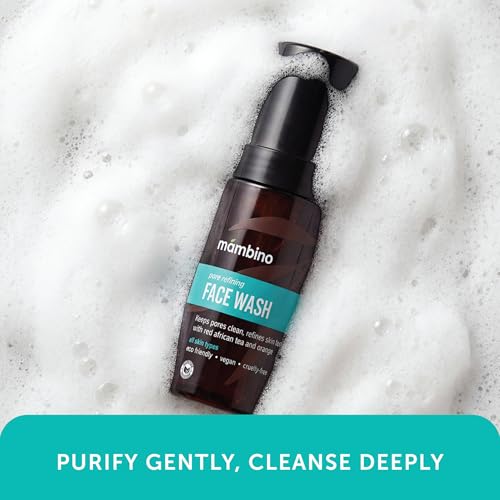 2-Pack Foaming Facial Cleanser with Organic Orange & Tea - Gentle Pore Refiner