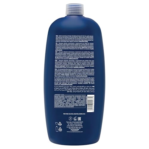 Semi di Lino Volume Shampoo for Fine Hair - 33.8 Fl Oz - Sulfate-Free, Color-Protecting, Anti-Frizz