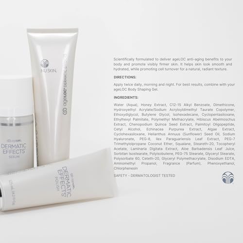 Nu Skin ageLOC Dermatic Effects Body Contouring Lotion | Scientifically Formulated to Deliver ageLOC Anti-Aging Benefits for Visibly Firmer, Hydrated Skin | 1 Pack
