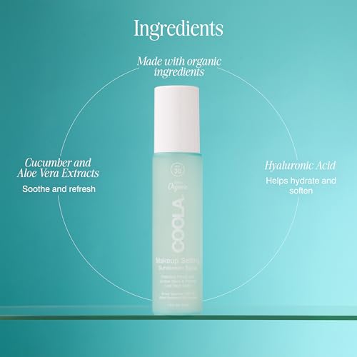 Makeup Setting Spray SPF 30 Hydrating Face Mist with Cucumber & Aloe Vera