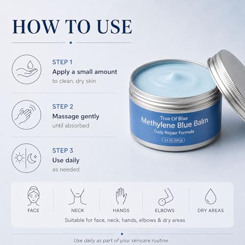Kunnozz Methylene Blue Skin Barrier Balm 3.4oz Moisturizer for Sensitive Skin