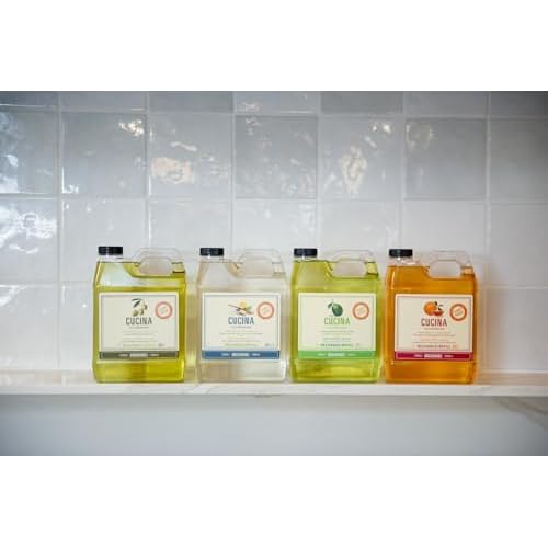 Cucina Fruits & Passion Hand Soap Refill ? Coriander & Olive Tree ? 1 Liter (33.8 fl oz) ? Olive Oil Enriched Kitchen Hand Soap ? Biodegradable Formula ? Vegan ? Made in Canada