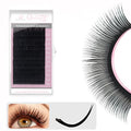 Cashmere Ellipse Flat Lashes Split Tip Eyelash Extensions Natural Matte Soft Lightweight Classic Lash Extensions Professional Salon Use(0.15,D,8-15mm,Caramel)