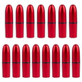 AUEAR, Empty Lipstick Tubes Bullet Shaped Holders Lip Balm Container for DIY (Red, 15 Pack)