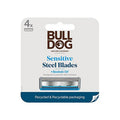 Bulldog Mens Skincare and Grooming Sensitive Skin Razor Blades Refills for Men, 4 Count