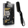 Cutting Edge Heated Beard Straightener Brush for Men, Includes Beard Oil & Beard Balm, Ceramic Heated Brush, Auto Shutoff, Beard Straightening Hot Comb Tool for Men