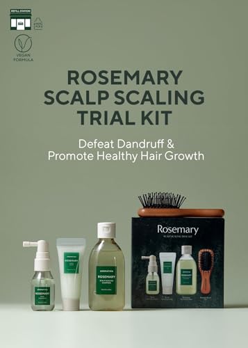 Travel Rosemary Hair Care Kit - Scalp Scrub, Shampoo & Oil Set