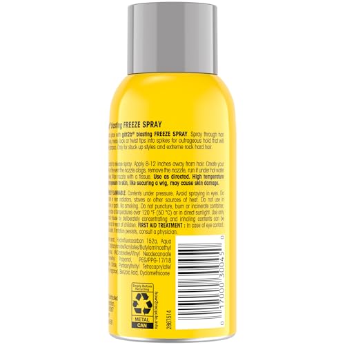 Got2b Glued Travel-Size Blasting Freeze Hairspray Unscented 2oz Pack of 6
