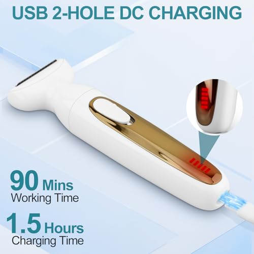 4-in-1 Waterproof Body & Bikini Trimmer for Men and Women - Cordless, hypoallergenic blades, USB Rechargeable
