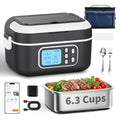 Cordless Heated Lunch Box 27000mAh App Control 1.5L Black - Portable Food Warmer