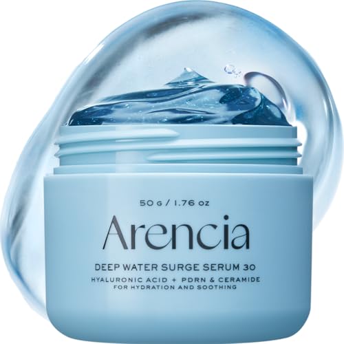 Hydrating PDRN Hyaluronic Acid Serum Gel with Ceramides 1.76 Fl Oz - Overnight Moisturizer for Glow & Skin Repair