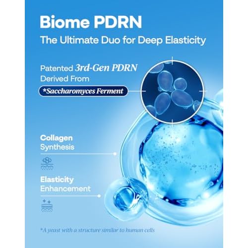 PDRN Skin Care Set - PDRN Firming Cream & Serum Set with Hyaluronic Acid & Peptides | Collagen Cream with Bakuchiol | Face Moisturizer for Sensitive Skin | Korean Skin Care | Fragrance-Free