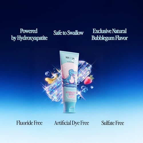 Nano Hydroxyapatite Kids Toothpaste Bubblegum Berry - Fluoride & SLS Free, 3.4 Fl Oz Pack of 2