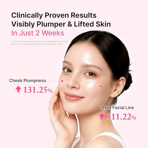 TIAM PDRN Collagen Glow Up Serum, Pink Capsule Serum, Camelia PDRN, Peptide, Plumping & Firming, Korean Skincare | 1.01 fl.oz.