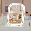 Rechargeable 6x8 Inch Vanity Mirror with Lights - Touch Control Tabletop Makeup Mirror