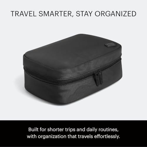 Away Small Waterproof Toiletry & Cosmetic Organizer Bag - Jet Black