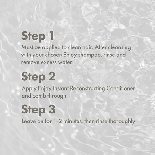 Enjoy Instant Reconstructing Conditioner for Damaged Hair 10 oz - Lightweight Deep Moisturizing with Keratin Amino Acids - Variation of THIS listing