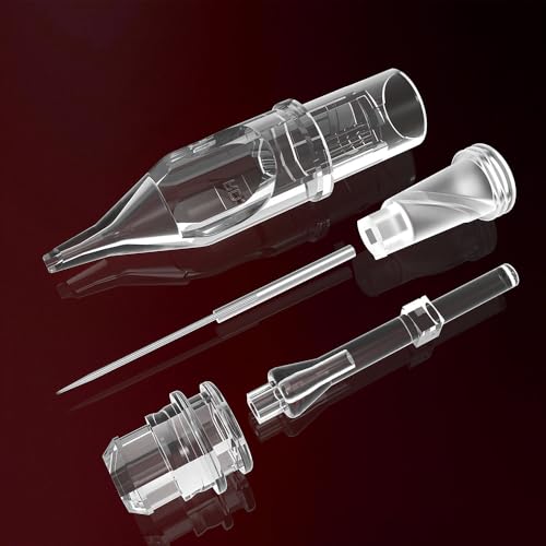 Round Liner Tattoo Needle Cartridges - Medical-Grade Stainless Steel 20 Pack