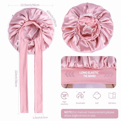 Pink 14-Piece Hair Brush Set with Sleep Bonnet, Detangler & Spray Bottle
