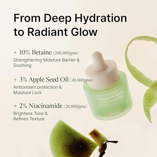 Hydrozy Hydrating Face Serum with 10% Betaine & Apple Seed Oil - Lightweight, Nourishing Skin Care for Dewy Glow