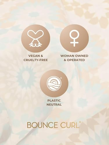 Bounce Curl Reversible Satin Night Cap for Curly Hair - Blue, Adjustable Band