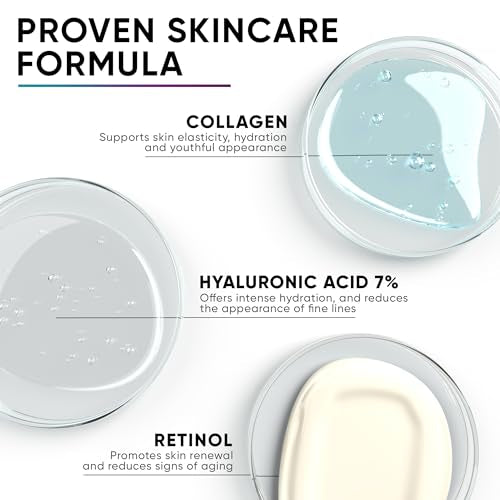 EVERYOUTH 1.7oz Collagen Face & Neck Cream Anti-Aging Moisturizer with Hyaluronic Acid, Vitamin E