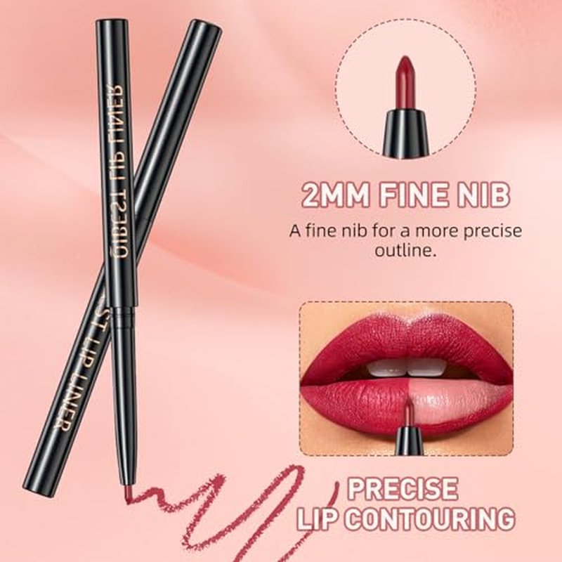 3Pcs Black Matte Liquid Lipstick,High-Pigment Lip Colors,3 in 1 Black Lipstick and Lip Liner Lip Gloss Trio Lip Set Moisturizing Velvet Long-Lasting Waterproof Lip Makeup Set for Women and Girls