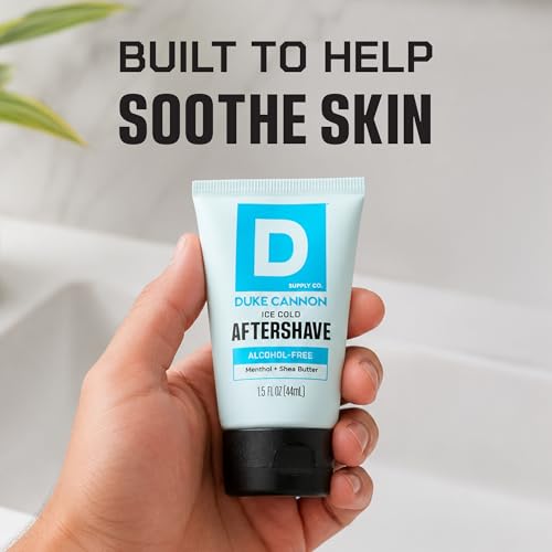 Duke Cannon Menthol Cooling After-Shave Balm 1.5 oz Tripack – Soothes & Refreshes Skin