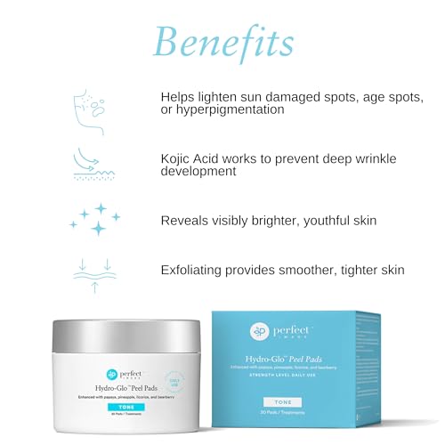 Perfect Image Hydro-Glo Peel Pads 10% Strength with Kojic & Natural Extracts