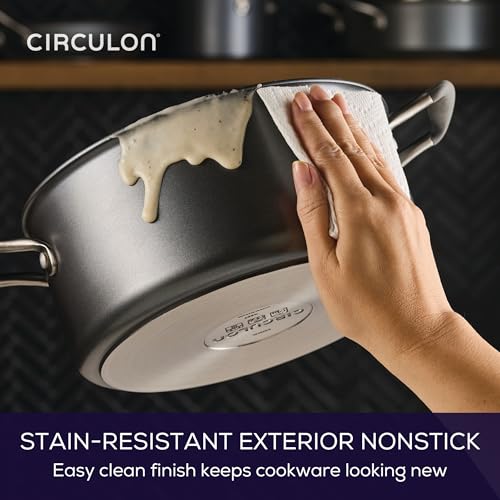5-Quart Nonstick Dutch Oven with Lid, Induction Safe & Dishwasher Safe