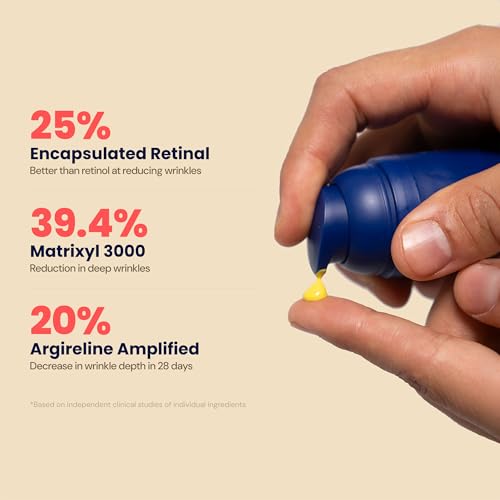 Retinal Serum for Anti-Aging with Peptides & Vitamin C - 0.1% Retinaldehyde