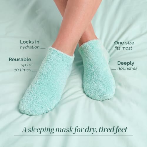 LONDONTOWN Pedi Perfect Moisturizing Spa Socks for Deep Foot Hydration