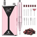 Pink Professional Electric Nail Drill 45000RPM Cordless Nail File for Manicure