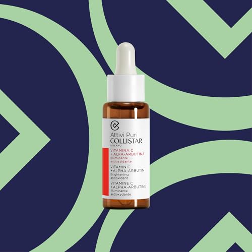 Collistar Vitamin C & Alpha Arbutin Face Serum for Brightening & Anti-Aging, Sensitive Skin, 30ml