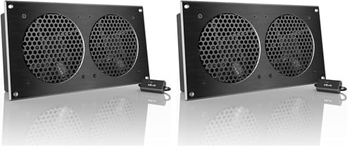 AC Infinity AIRPLATE S7 Quiet Cooling Fan System 12-Inch Pack of 2