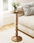 25-Inch Art Deco Bronze Side Table - Vintage Metal Accent End Table
