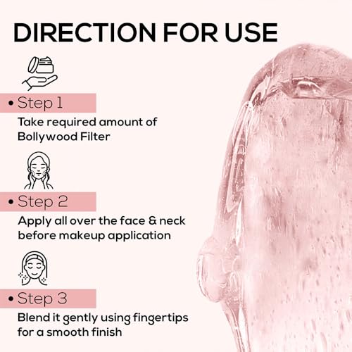 RENEE Bollywood Filter Face Primer | For a Flawless & Smooth Skin | Blurs Fine Lines, Wrinkles & Pores Instantly | Hydrating, Lightweight & Non-sticky | Cruelty-free