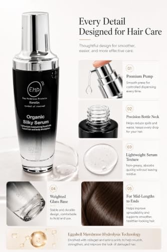 Sofia Organic Silky Hair Serum for Frizz & Dry Hair - 3.4 Fl Oz