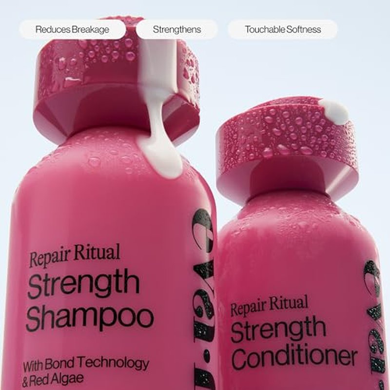 Eva NYC Ritual Repair Shampoo - Protect and Strengthen Dry, Damaged Hair with Bond Technology - Reduce Breakage - Color-Safe Formula with Red Algae - Orange Zest + Sage Scent - 10 fl oz