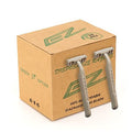 EZ Disposable Razor - 50pcs Eco Friendly Disposable Three Blade Shaving Razor for Men/Women's Grooming, Biodegradable Single-Use Body & Face Shaver for Eco Friendly Product Gifts