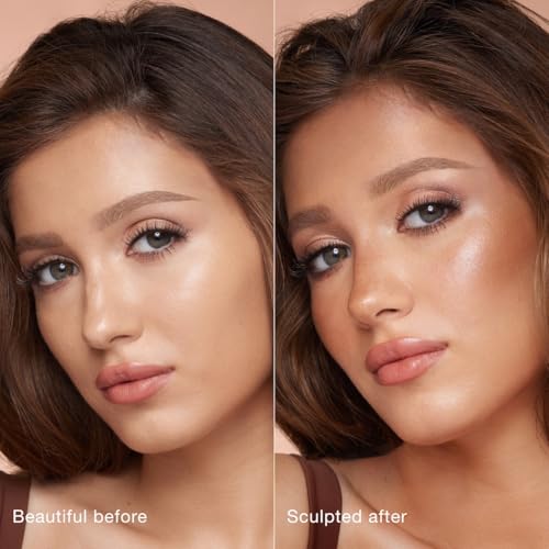 Charlotte Tilbury Hollywood Liquid Contour Wand - Easy-to-Use Contour Stick & Liquid Bronzer for Sculpting & Shaping - Leaves a Natural-Looking Sculpted Finish